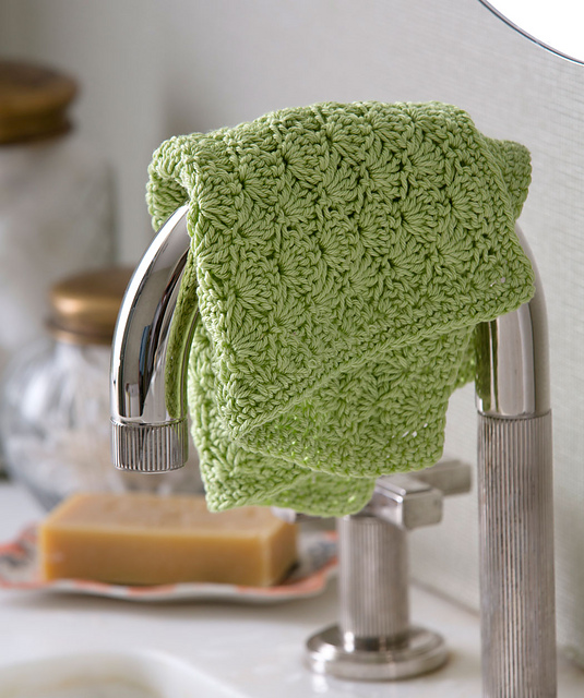 Shell Stitch Washcloth
