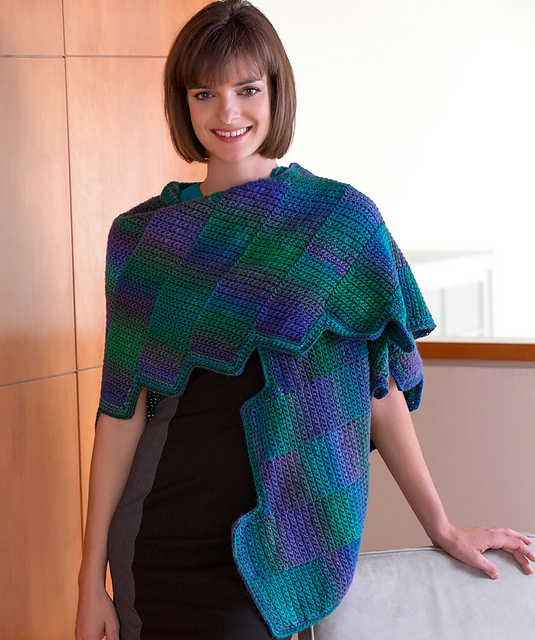 Gradient Strips Shawl