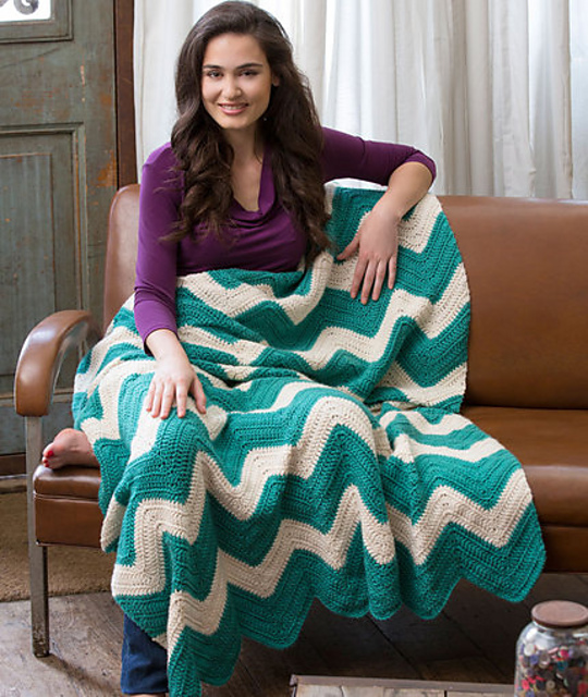 Chic Chevron Throw