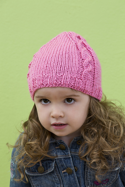 Cabled Baby Beanie