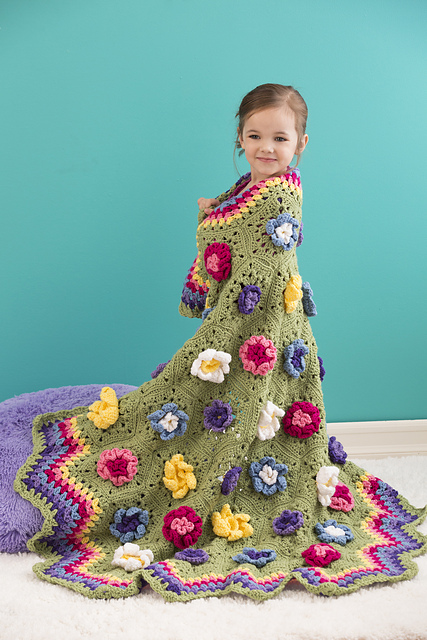 Flower Garden Throw