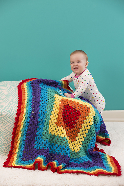 Radiant Rainbow Blanket