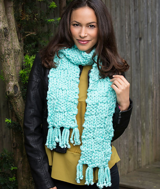 Basketweave Scarf