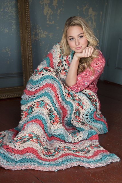 Retro Knit Throw
