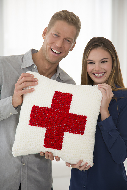 Cares Crochet Pillow