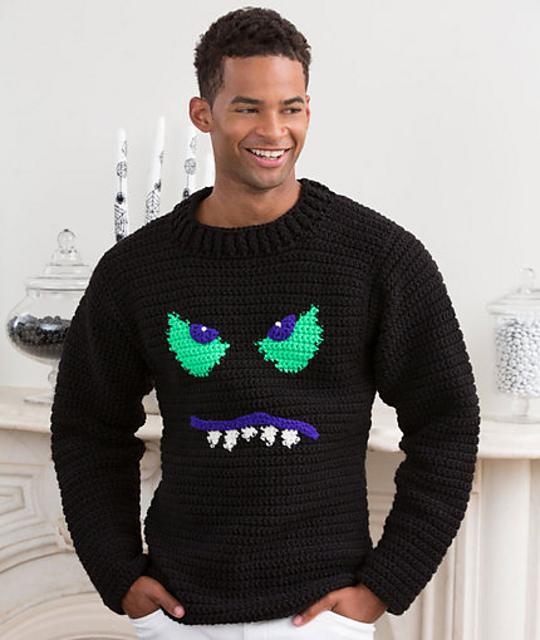 Monster Face Sweater