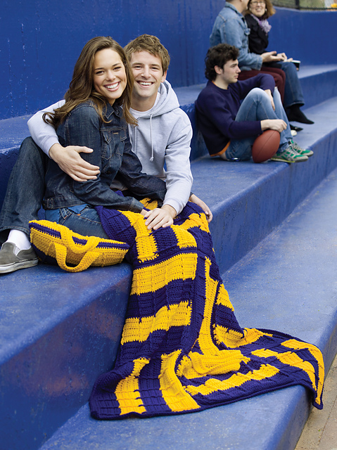 Team Cheers Crochet Blanket & Pillow