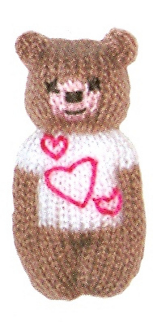 Teddy Bear with pink hearts