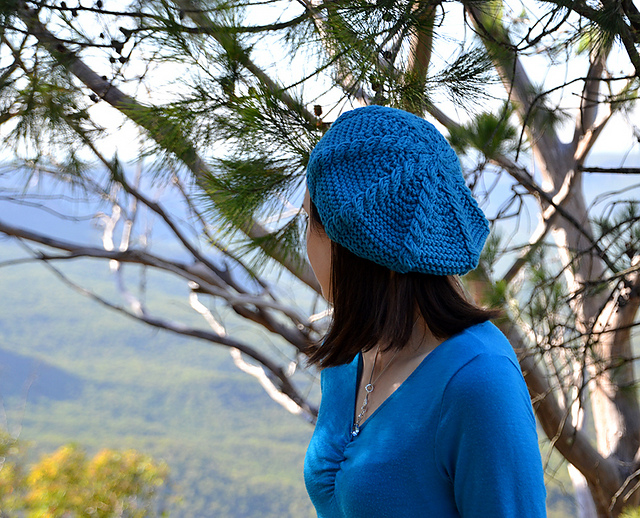 Ravelry: Sublime Cable Beret pattern by Blue Mtns Knits