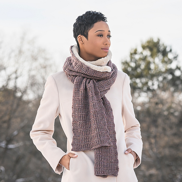 Ravelry: Ramsey Ribbed scarf pattern by Nancy Ekvall
