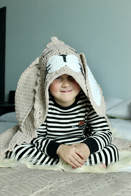 Hooded Bunny Blanket