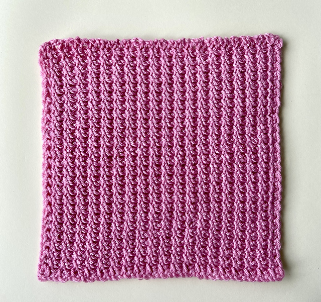 Tunisian Cross Stitch Square