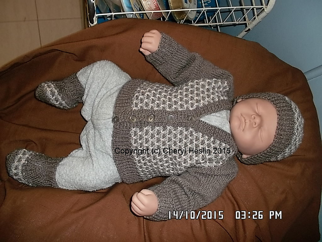 Ben tweed cardi, hat and boots