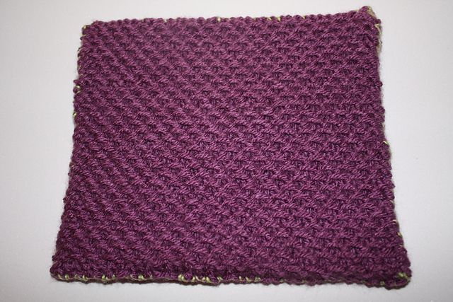 Slip Stitch Honeycomb Pot Holder