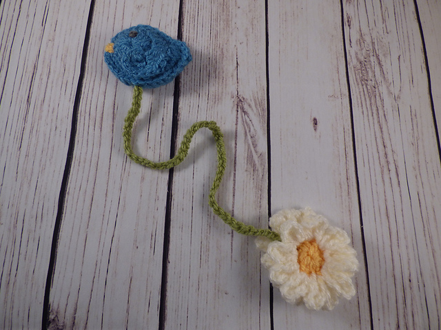 Bluebird & Daisy Bookmark