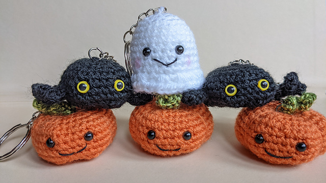 Trio of Halloween Keyrings