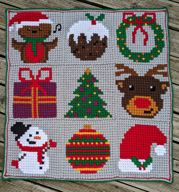 Christmas Bobble Blanket