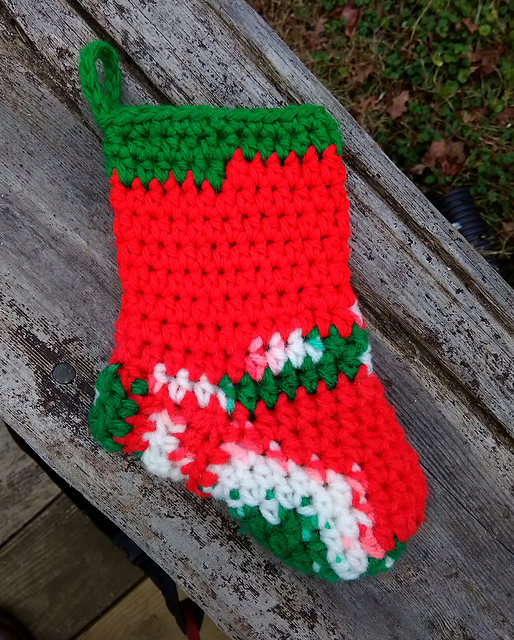 Merry Christmas Mini Stocking