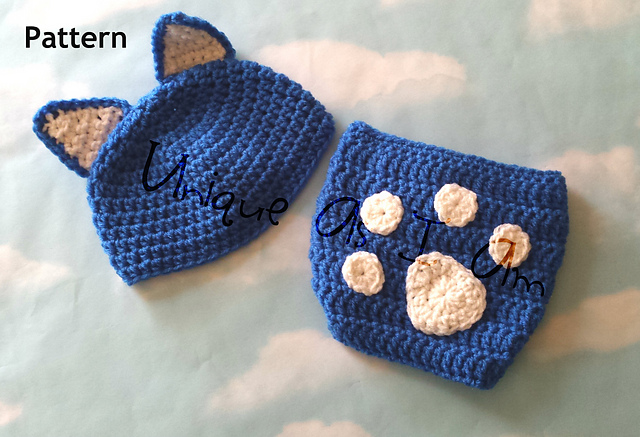 Wildcat Diaper Cover and Hat