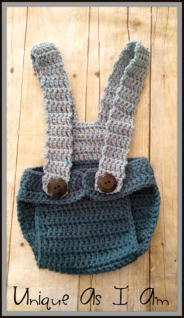 Adrian Diaper Cover with Suspenders