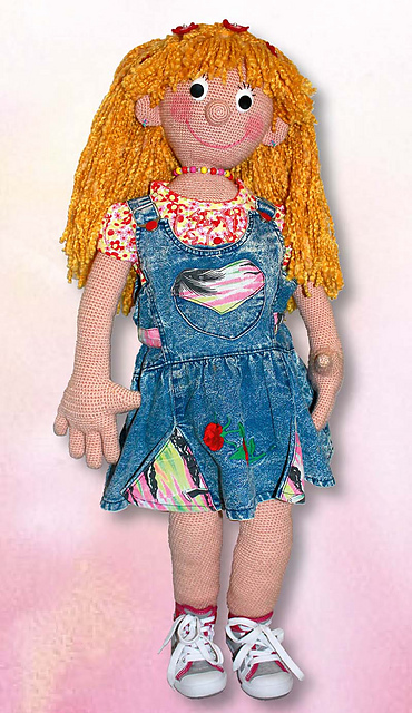 Life-Size Crocheted Doll LISABELLA