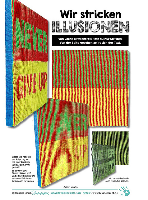 Wir stricken Illusionen — NEVER GIVE UP