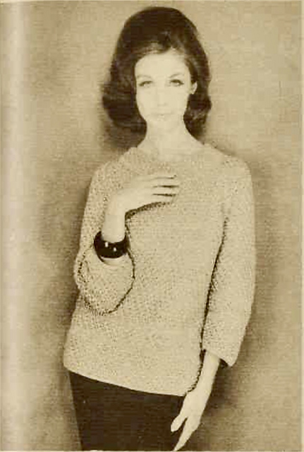 Diagonal-Stitch Sweater
