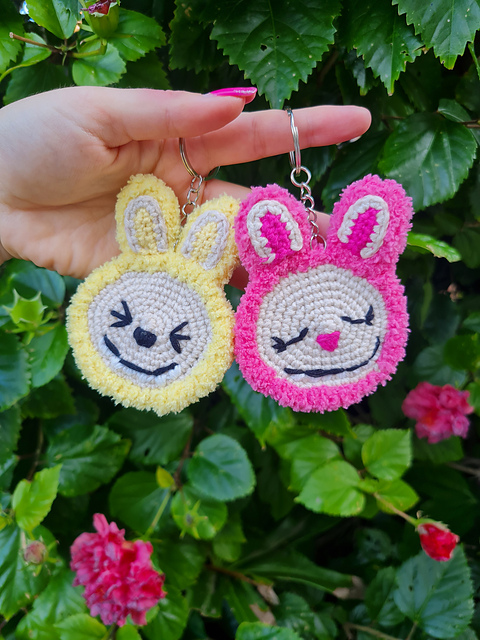 Ravelry: La Bunny Keychain pattern by Oxana Davydova