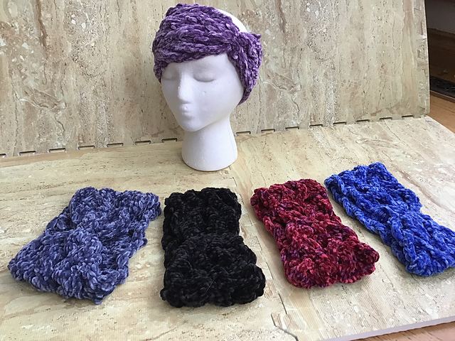 Velvet Ear Warmers Headband