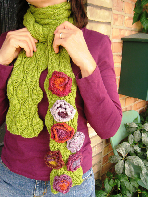 Falling Leaves Chunky Scarf