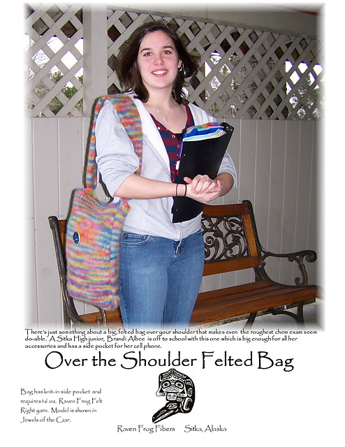 Felted Over the Shoulder Bag