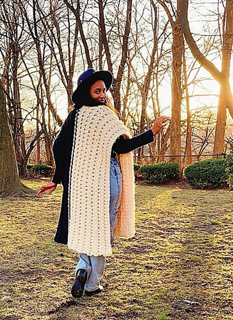 Weighted Crochet Poncho
