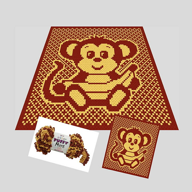 Monkey with Banana Blanket