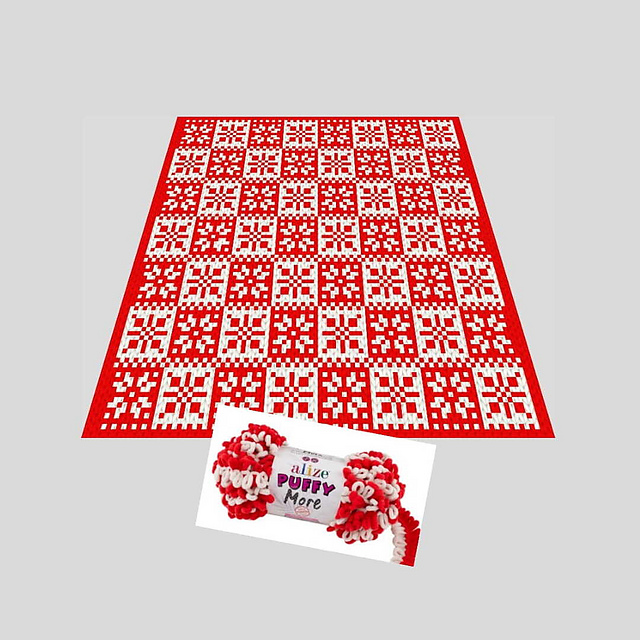 Nordic Stars Checkered blanket