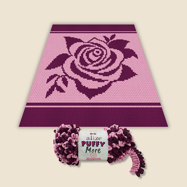 Rose flower blanket