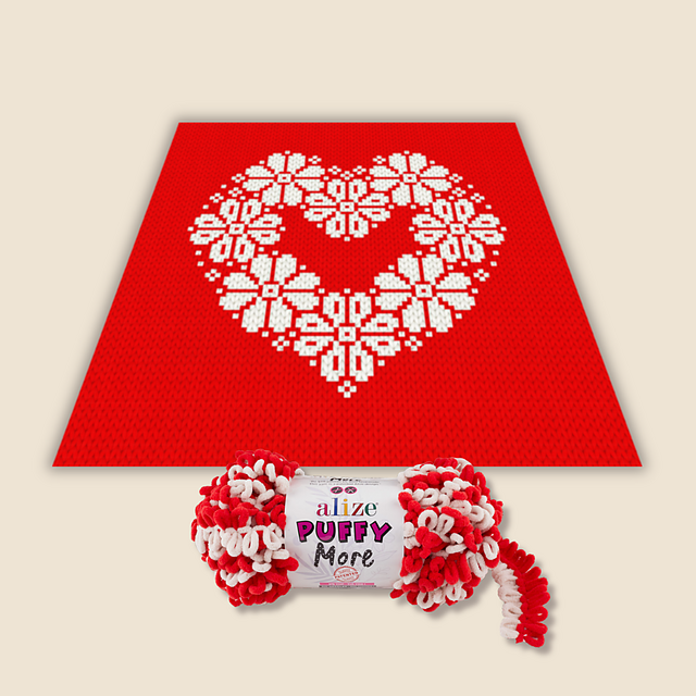 Flower Heart blanket