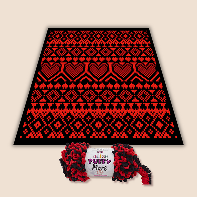 Hearts Fantasy blanket