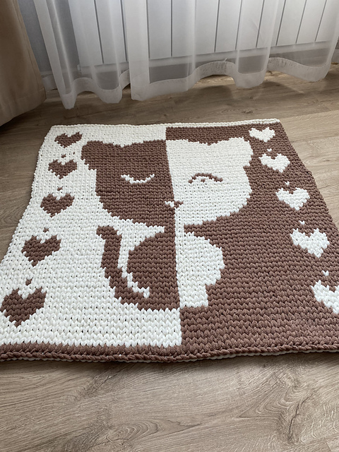 Cat baby blanket