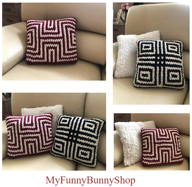 Geometric cushion cover