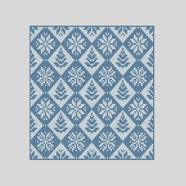 Winter Diamonds blanket