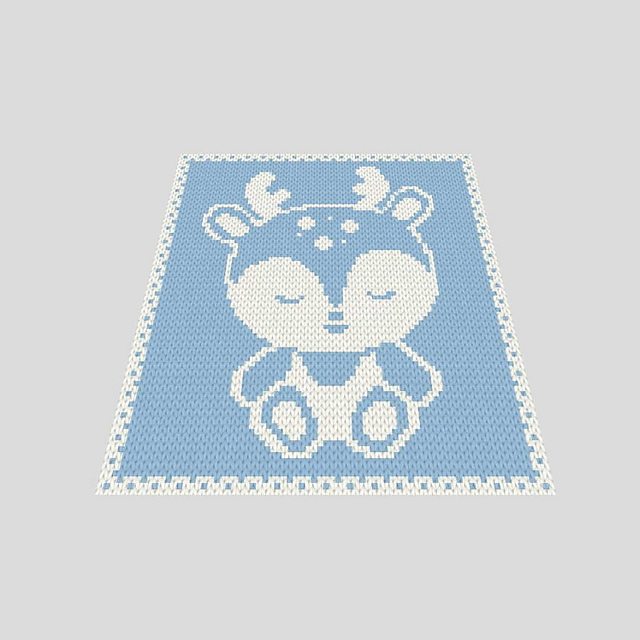 Deer baby blanket