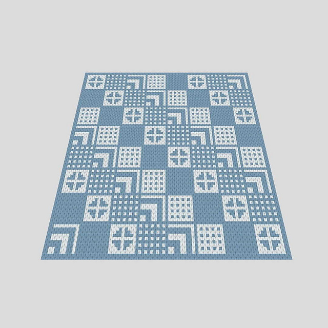 Patchwork style blanket