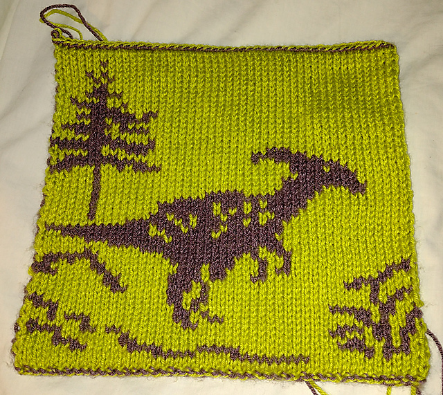 Parasaurolophus Blanket Square