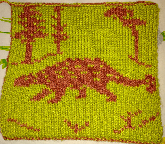 Ankylosaurus Blanket Square