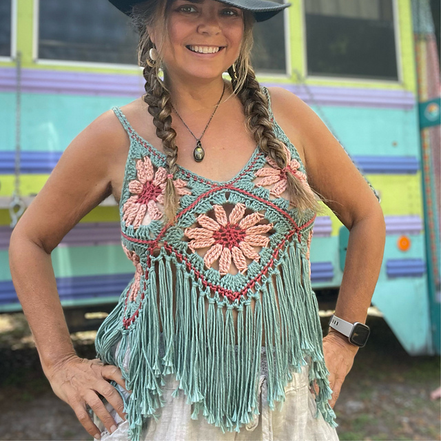 Whimsical Blooms Top