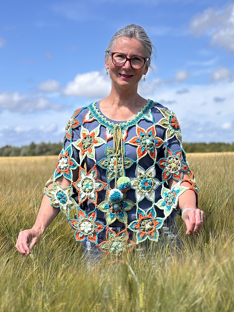 Flower Poncho