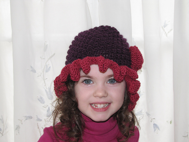 Flapper Girl Ruffled Hat