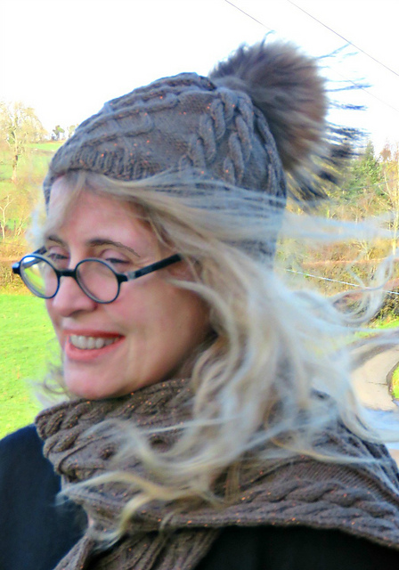 Aran beanie hat