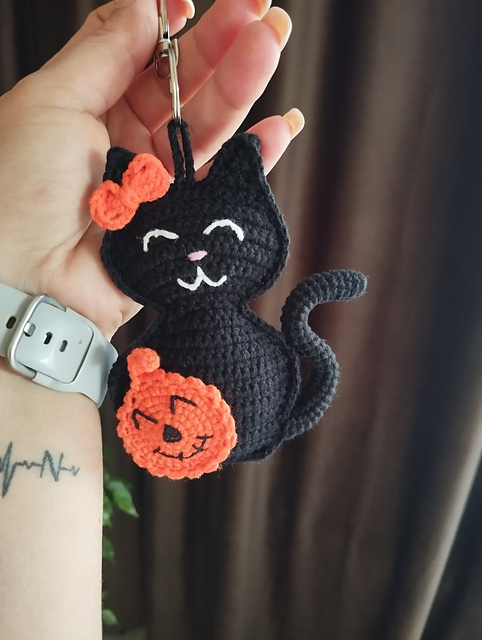 Bag Charm “CatPumpkin”