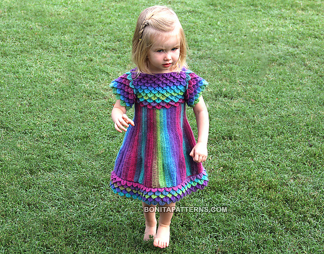 Crocodile Stitch Girly Dress